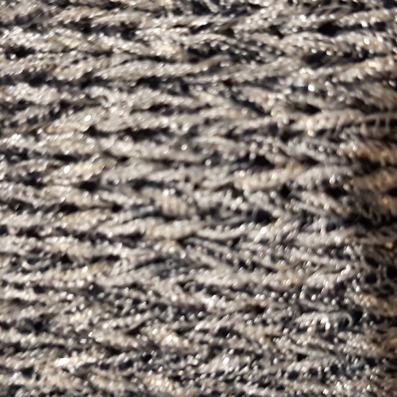 Women's Plus Size XL/18 Coldwater Creek Gray/Black/Silver Metallic Cardigan - Picture 7 of 10